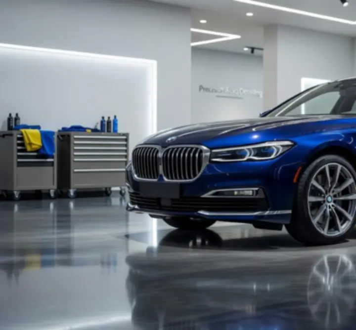 Prémium külső autókozmetika a Shine Car Studio műhelyében, részletgazdag kézi mosással.